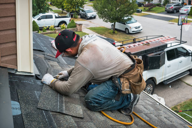 Professional Flat Roof Repair technician working in Shawsville, VA